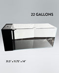 22 Gallon Rimless Glass All-in-One Aquarium