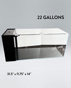 22 Gallon Rimless Glass All-in-One Aquarium