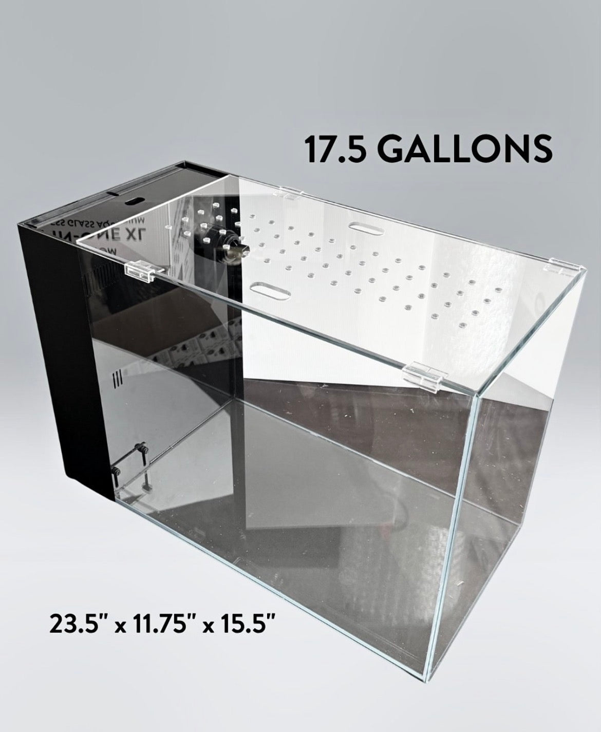 17 Gallon Rimless Glass All-in-One Aquarium
