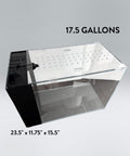 17 Gallon Rimless Glass All-in-One Aquarium